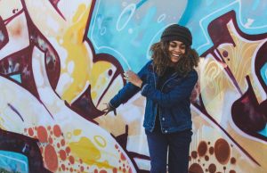 Maria Jackson Gives Large Bags With Essentials to the Poor in New York